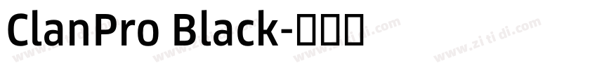 ClanPro Black字体转换 ClanPro Black字体转换
